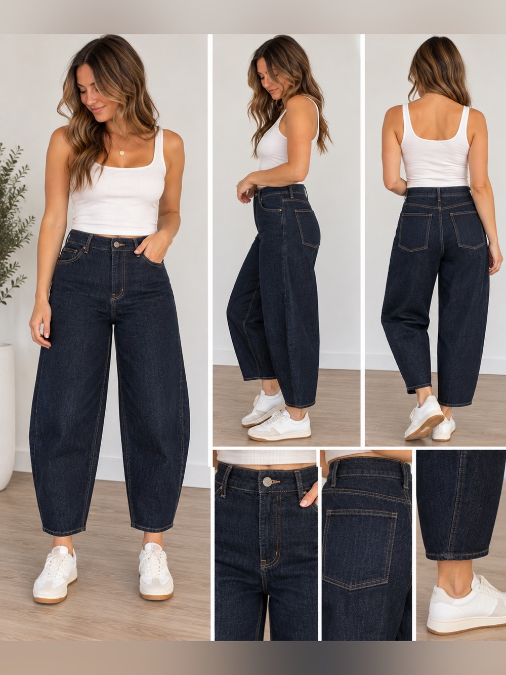 Old Navy High-Rise Barrel Leg Jeans